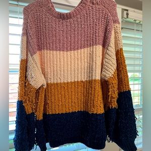 Knit/ Crochet Sweater! Super soft and comfy!